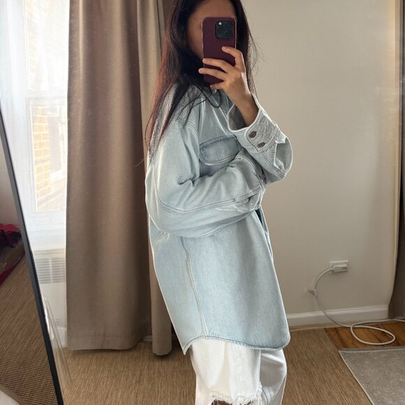 Arket Light Blue Button Down Shirt - Picture 3 of 11